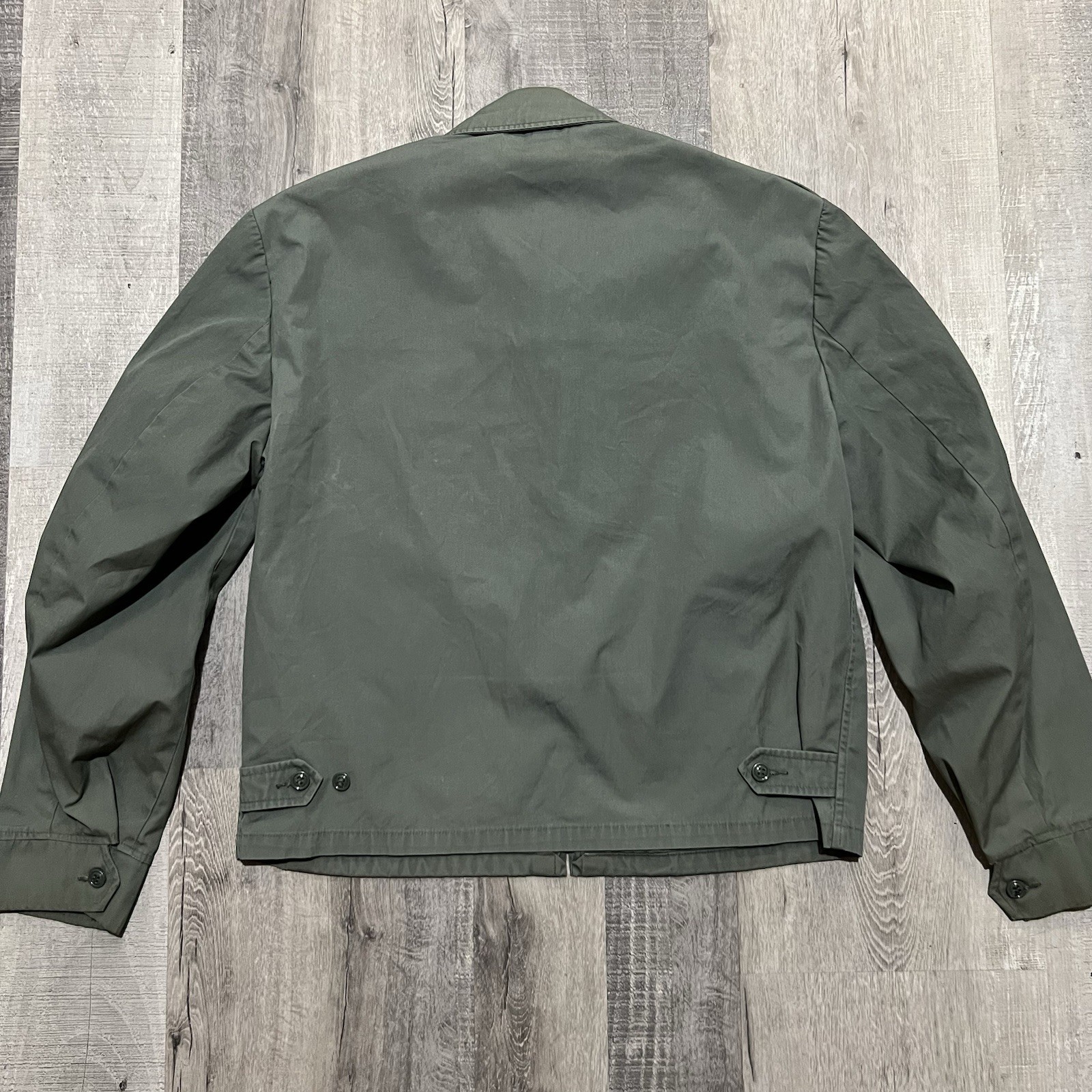 US ARMY AG274 60s Ceiling Zero by Blauer Green Scoville Zip Cotton USMC Jacket