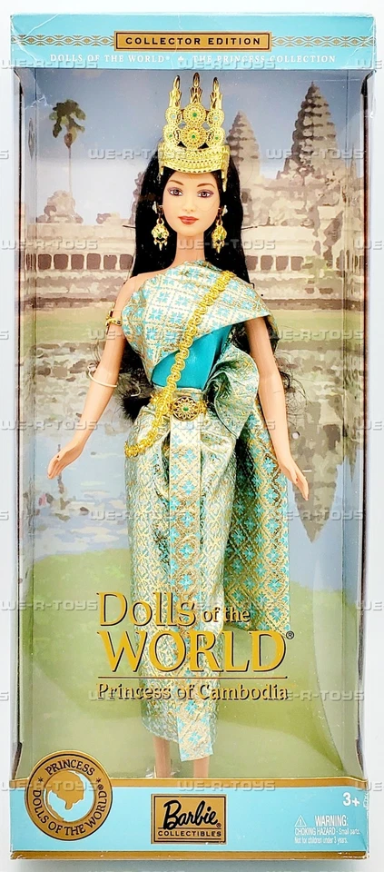 Princess of Cambodia Barbie Dolls of the World Doll 2003 Mattel B3460 - Image 2 of 4