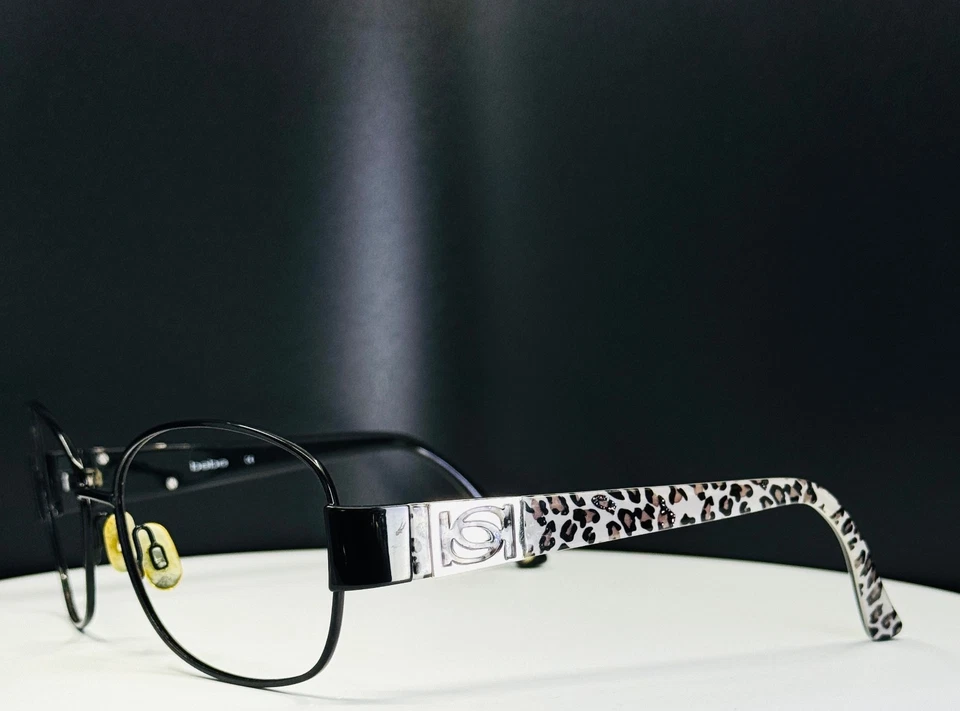 De colección Bebe Delicioso BB7054 (001) JET Mujeres Negro Leopardo Gafas SOLO MARCOS Foto 4 de 4