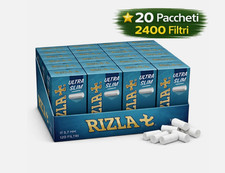 Rizla Filtri Ultra Delgado Tamaño 5,7 mm Filtros Paquete Punta 20 Paquetes 1 Caja Completa