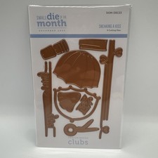 Spellbinders Sneaking A Kiss Die Set December 2023 Small Die of the Month 9pc
