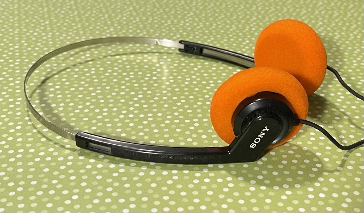 Sony MDR-010 Walkman Headphones— Orange Earpads— Guardians