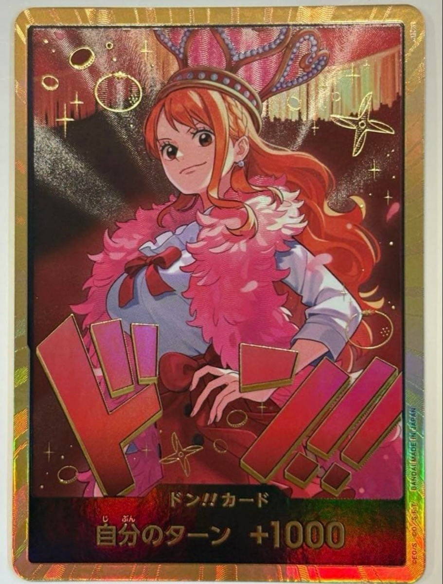 IN STOCK ONE PIECE Japanese Card Heroines Edition DON!! Nami GOLD