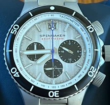 Spinnaker Men's Silver White Hydrofoil Chronograph Watch SP-5086-33