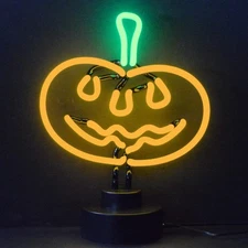 Neonetics Business Signs Pumpkin Neon Sign Sculpture