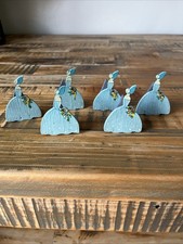vintage 1930s English "crinoline lady" napkin holders Set Of 6