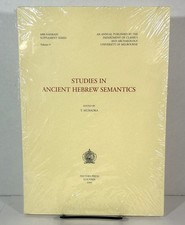 Studies in Ancient Hebrew Semantics 1995 Soft...