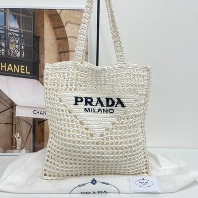Prada Raffia Schultertasche 1BG393 71838661