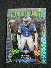2024 Topps Chrome Youthquake X-Factor #Y-8 Terrion Arnold Detroit Lions🔥👀🔥