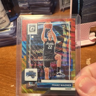 Panini 2022-23 Optic Franz Wagner #161 Orlando Magic 71/99 RED YELLOW WAVE