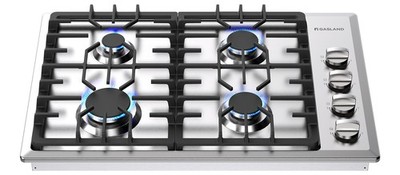 GASLAND 30 In. Gas Cooktop 4 Burners NG/LPG Cast Iron Side Control Gas Hob CSA
