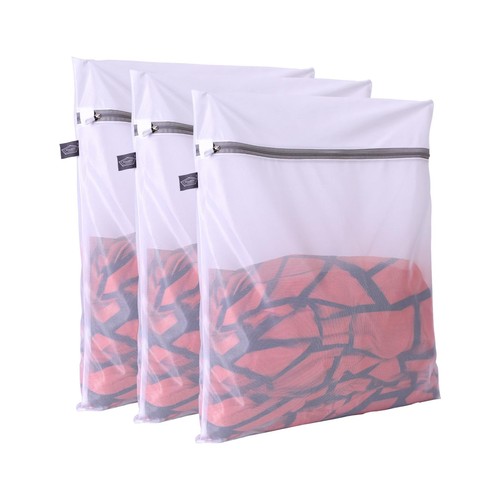 Laundry Bag Mesh Wash Bags, Washing Machine Wash Bag, Net Washer Sack with Zi...