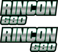Rincon 680 Green Gas Tank Graphic Decal Sticker 4x4 2x4 Atv Quad Fender