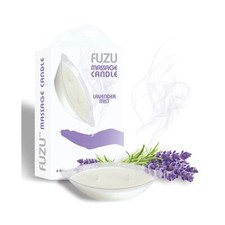 FUZU Massage Candle Oil LAVENDER MIST, 4oz, Duel Wicks / 30hrs