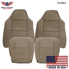 2002 2003 Ford F250 F350 Lariat Leather Perforated Seat Cover Replacement Tan 2002 2003 Ford F250 F350 Lariat Leather Perforated Seat Cover Replacement Tan