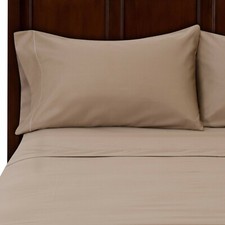 FREE SHIPPING 1200 1000 800 600 400 TC Egyptian Cotton Luxury Super Beige Solid