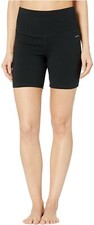 Jockey Women's Performance High Waisted Bike Shorts Deep Black Size Medium