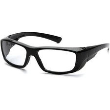 Pyramex Emerge Safety Glasses Readers Black Frame Clear Full Magnifying Lens