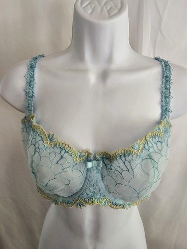 Reggiseno donna Chantelle blu avorio senza ferretto imbottito taglia 36DD/large - Foto 2 di 21