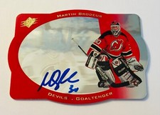 Martin Brodeur Signed Autograph 1996-97 Upper Deck SPx NJ Devils Card #25 - COA