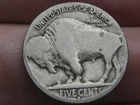 1917 D Buffalo Nickel 5 Cent Piece- Denver, Good/VG Reverse Details