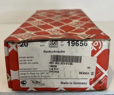 Febi Bilstein Wheel Lug Bolts #19656  (997 361 203 01) Porsche box of 16