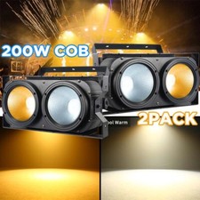 2PC 200W LED COB Par Light Blinder Cool White Warm White Lighting Church Theater