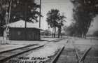 Schellville California NWP Depot Train Station Real Photo Postcard AA35110