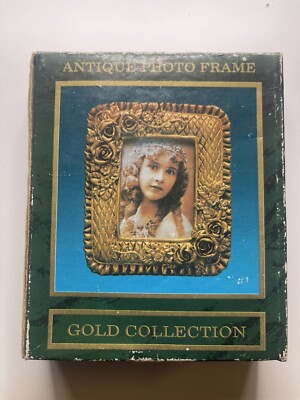 Antique Photo Frame Gold Collection Tabletop Wall Frame 4x5    World Bazaar NOS