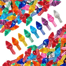 45 Small Twist Light Bulbs Replacement Pegs for Vintage Ceramic Christmas Trees