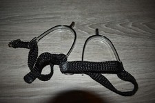 paire d'éperons droit decathlon en acier (Sangles d'origine)