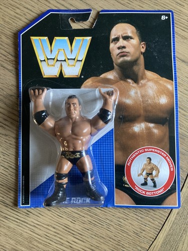 WWE Mattel Retro The Rock Figure - new and carded...