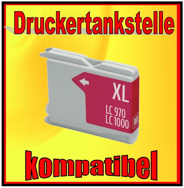 Kit 10 Cartucce per Brother LC-1000 LC-970 LC-960 4Xnero 2Xciano