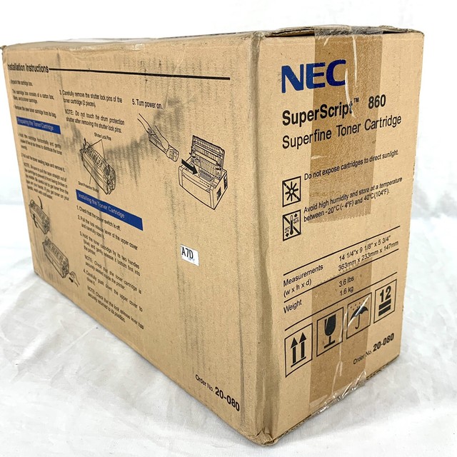 Genuine NEC Superscript 860 Superfine Toner Cartridge Black 20-080 for sale online - eBay