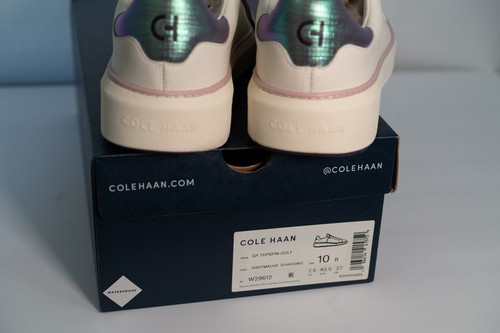 New Cole Haan Women's GrandPro Topspin Golf Shoes sz 10 Ivory Waterproof W29612 - Picture 11 of 12
