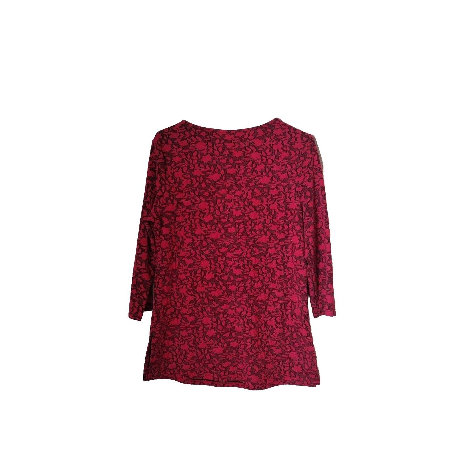 Basic Editions Top Small Knit Stretch Split Seam … - image 2