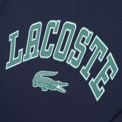 LACOSTE x BEAMS Men’s Oversizd Sweatshirt In Blue - Picture 5 of 10