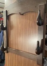 Wooden Duck Head Gun Rack 2 Place Rifle Shotgun