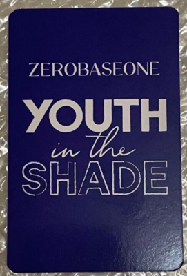 ZB1 YuJin YOUTH in THE SHADE makestar CAT ver. official photocard