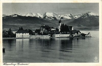Old postcard AK WASSERBURG a. Lake Constance Germany (866064)