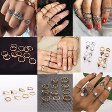 US Bulk Lot Knuckle Stacking Bands Midi Mid A...