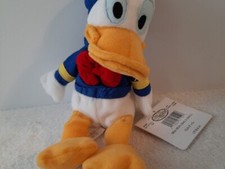 Disney Store Donald Duck8" Mini Bean Bag New With Tags
