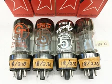 Quad of Sovtek 5881 / 6L6 WXT Power Tubes Tested and Matched (n)