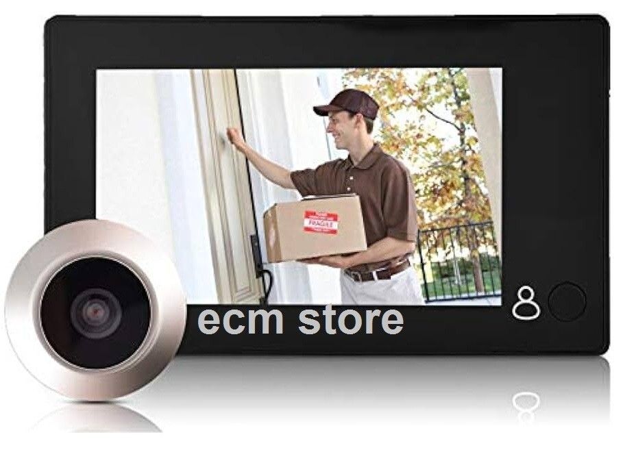 Sonnette de porte vidéo intelligent VBESTLIFE caméra noir