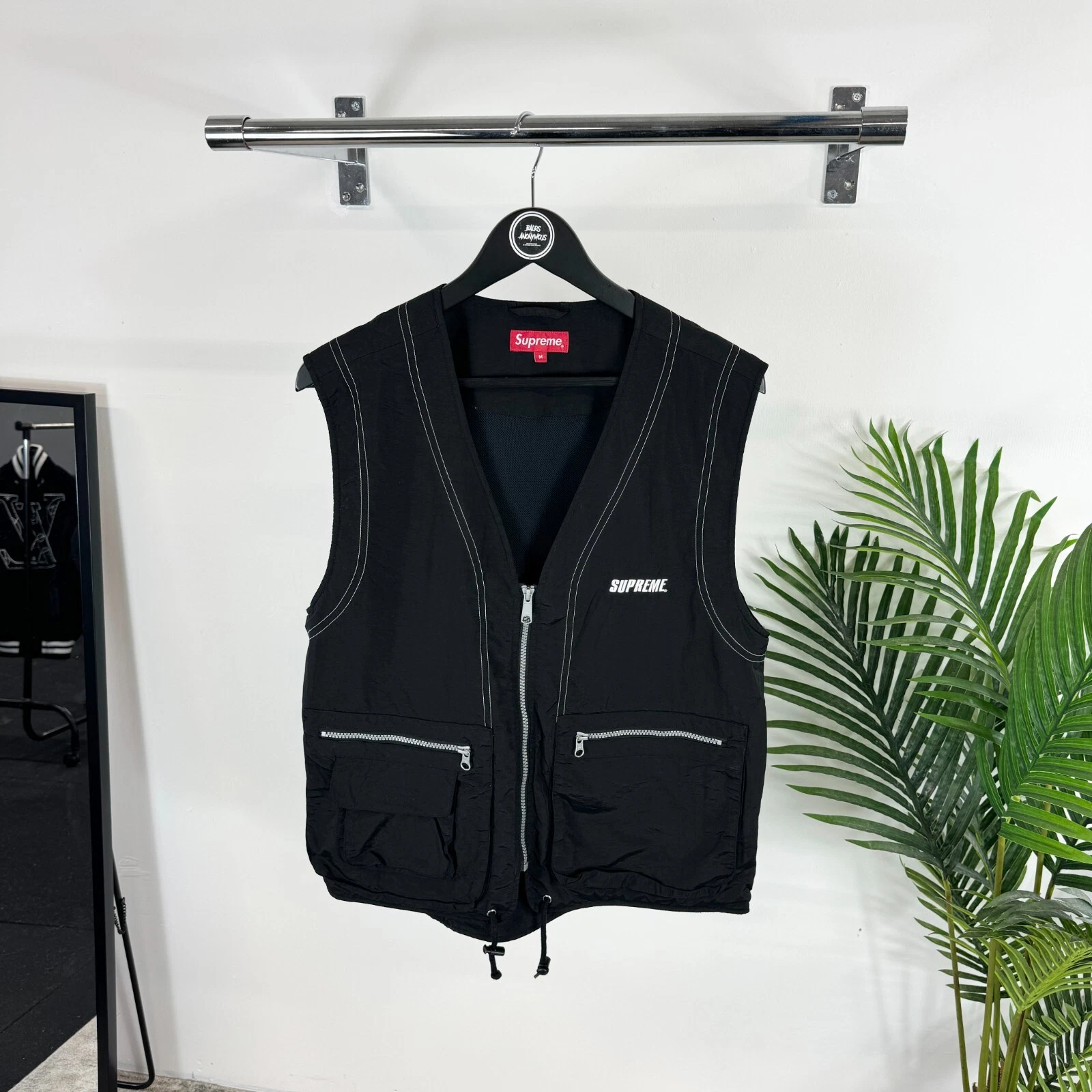 Gilet cargo Supreme en nylon noir PRIX CONSEILLÉ *ÉPUISÉ DANS LE MONDE ENTIER ?*