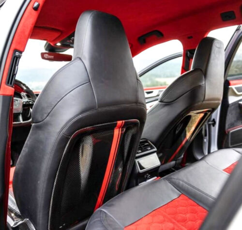 Audi RS6 RS7 S7 S6 A6 A7 - C8 MADE  copri sedile anteriore in carbonio / schienali - Foto 1 di 17