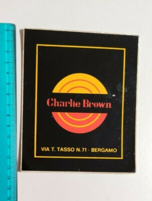 CHARLIE BROWN BERGAMO STICKER STICKER STICKER 80s ORIGINAL