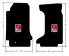 NEW! Black Floor Mats 2007-2010 Saturn SKY with Embroidered Logo, Both Front Set