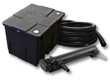 TTSunSun 1-Kammer Filter Set 12000l mit 36W UV 3er Serie Teich Klärer 5m Schlauc