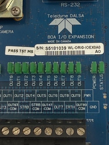 Teledyne Dalsa WL-ORI0-IOEX0A0 BOA Camera I/O Expansion Module Used - Picture 10 of 11